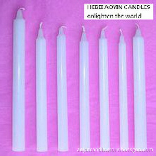 Long Burning White Candles